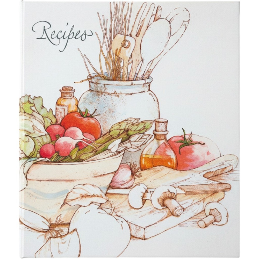 Vintage Hallmark Recipe Binder Organizer Cottagecore Strawberry Garden grannyore